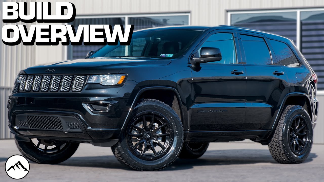 ОБЗОР КОНСТРУКЦИИ: Поднятый Jeep Grand Cherokee 2018 года | Комплект для лифта подвески Rough Cou...