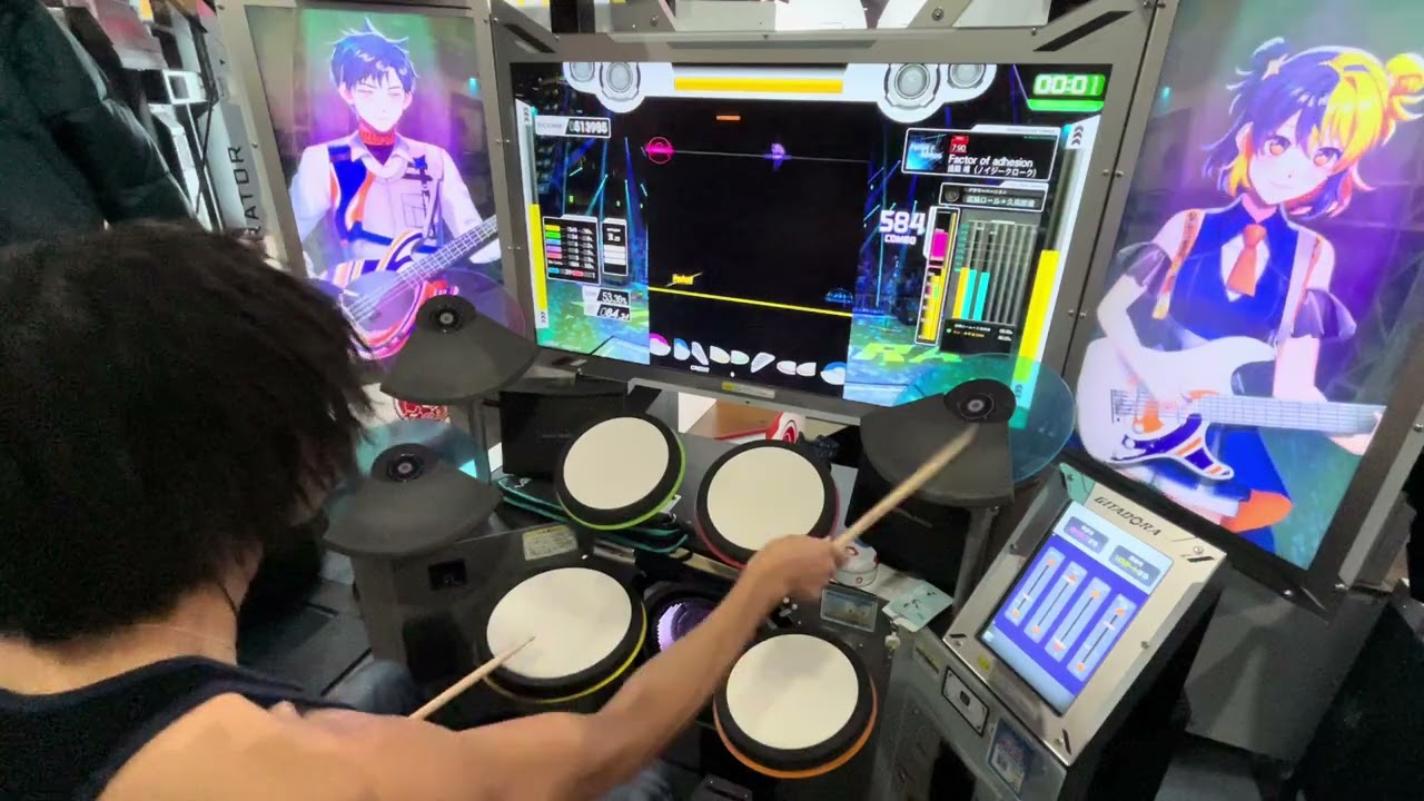 【GITADORA】Factor of adhesion[DRUM EXTREME]プレイ動画
