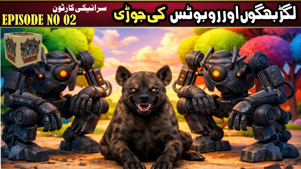 JUNGLE KING LAST EPISODE| لگڑبھگوں اور روبوٹس کی جوڑی| LAGARBAGGON OR ROBOTS KI JORI| SARAIKI TOONS 