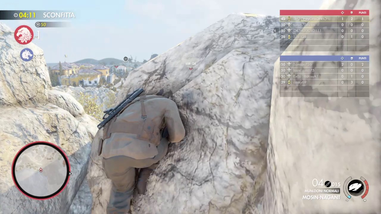 Sniper Elite 4 glicth online No cross riviera