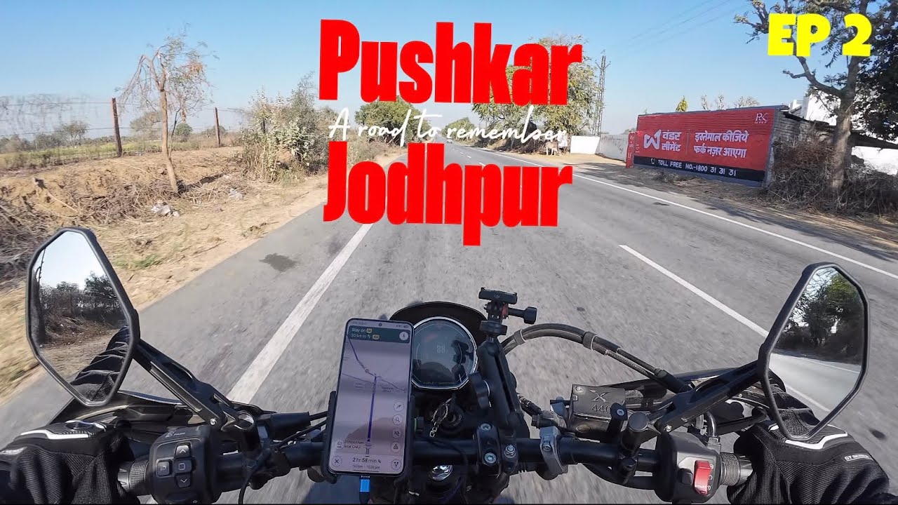 Pushkar to Jodhpur | EP2 | Rajasthan ride begins #jodhpur