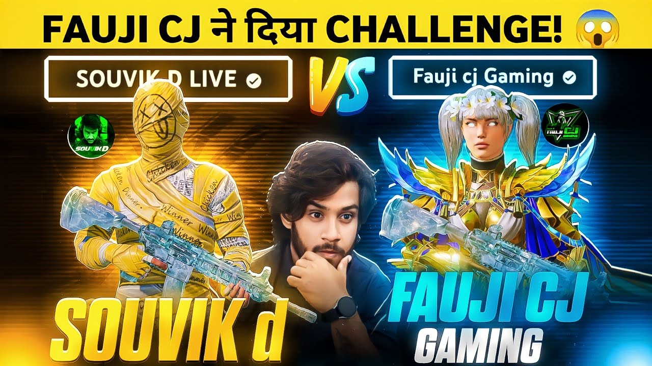 😱 FAUJI CJ GAMING VS SOUVIK D 1 VS 1 TDM  !-SAMSUNG,A3,A5,A6,A7,J2,J5,J7,S5,S7,S9,A10,A20,A30,A50