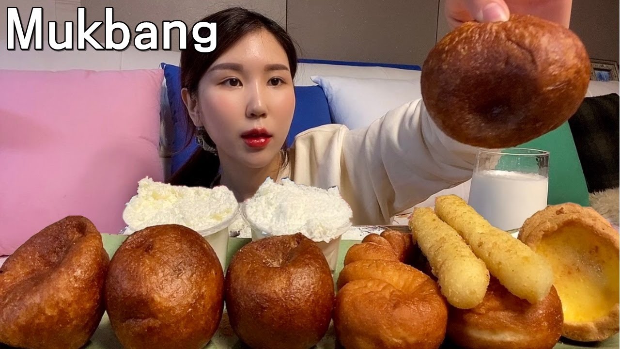 ASMR) Один прием пищи в деньㅣДесерт MUKBANG🍩ㅣхлеб Eating sounds✨
