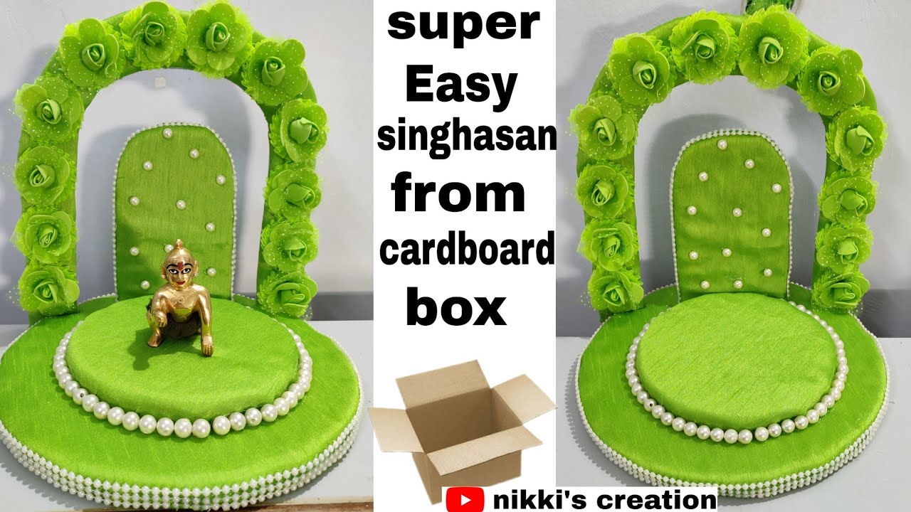 Beautiful and Easy singhasan for laddugopal/ How to make singhasan/ Laddugopal aasan