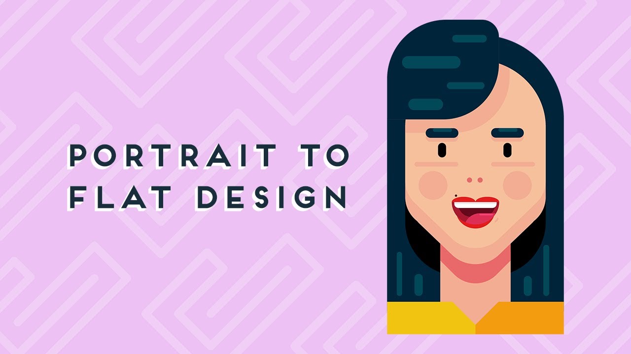 Portrait to Flat Design | Adobe Illustrator | Speed Process