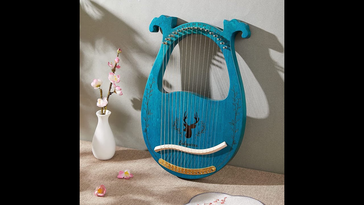 Ladyacces Lyre Harp 16 Strings Unboxing, Review, Tuning , How To Change Strings & Sounds