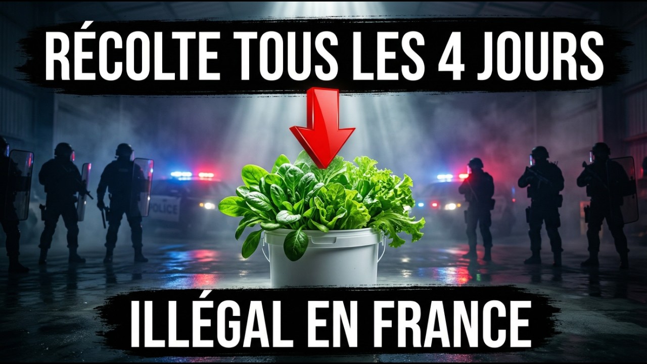 Cultivez à l’infini dans un seau. Récolte tous les 4 jours. Pourquoi est-ce illégal en France ?