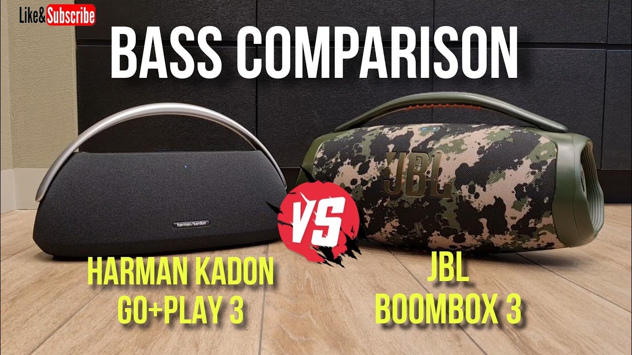 Harman Kardon Go+Play 3 vs JBL Boombox 3 Boombass test - 🔥💥