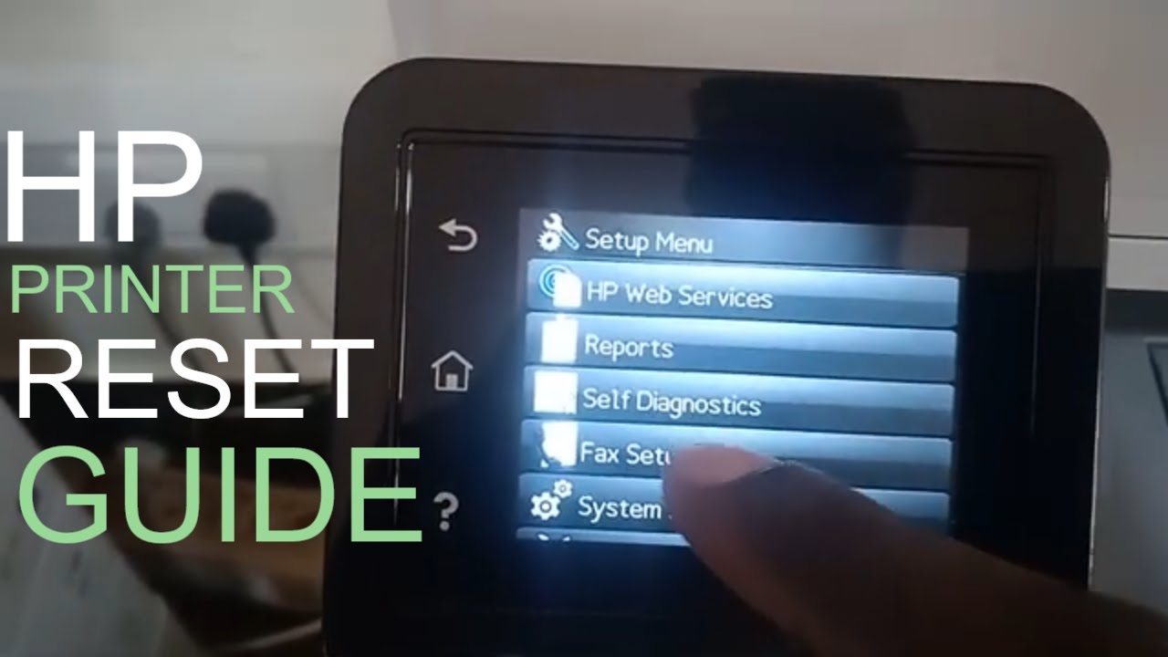 How to reset HP Color LaserJet Pro MFP M283fdw Printer to defaults