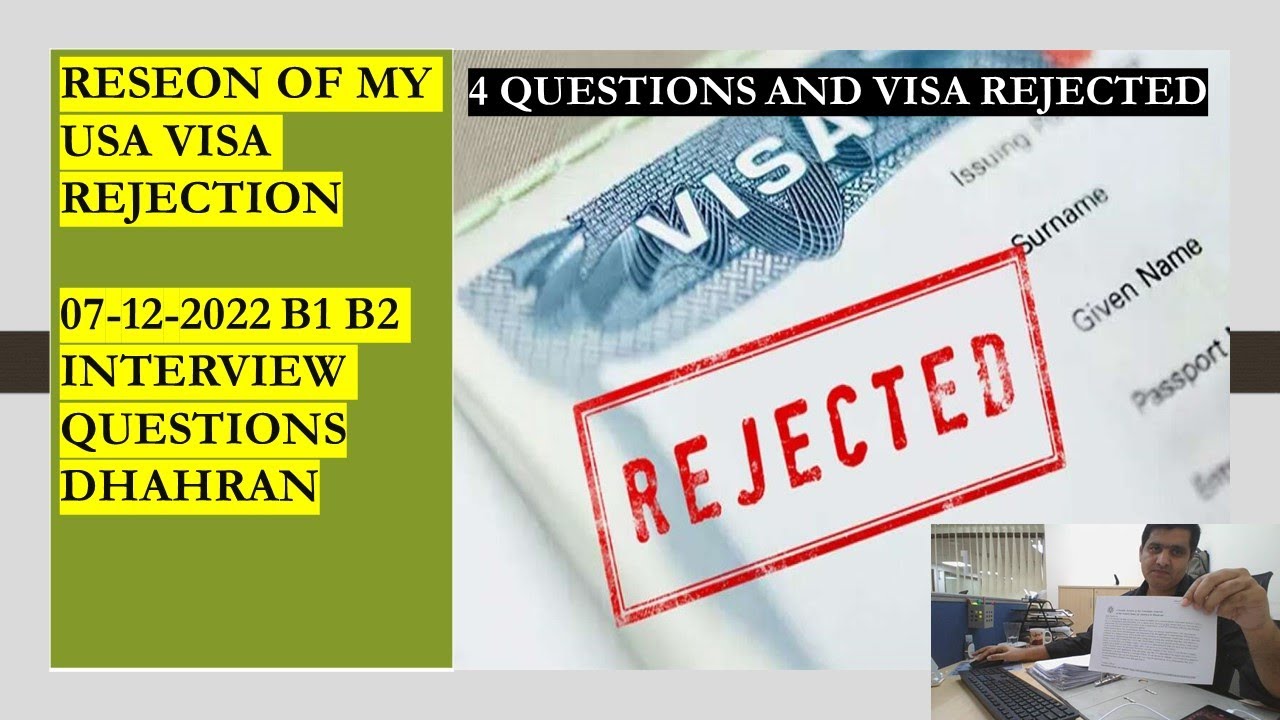 Why my USA visa Denied / Personal Experience Dhahran Saudi Arabia       USA B1 B2 visa interview
