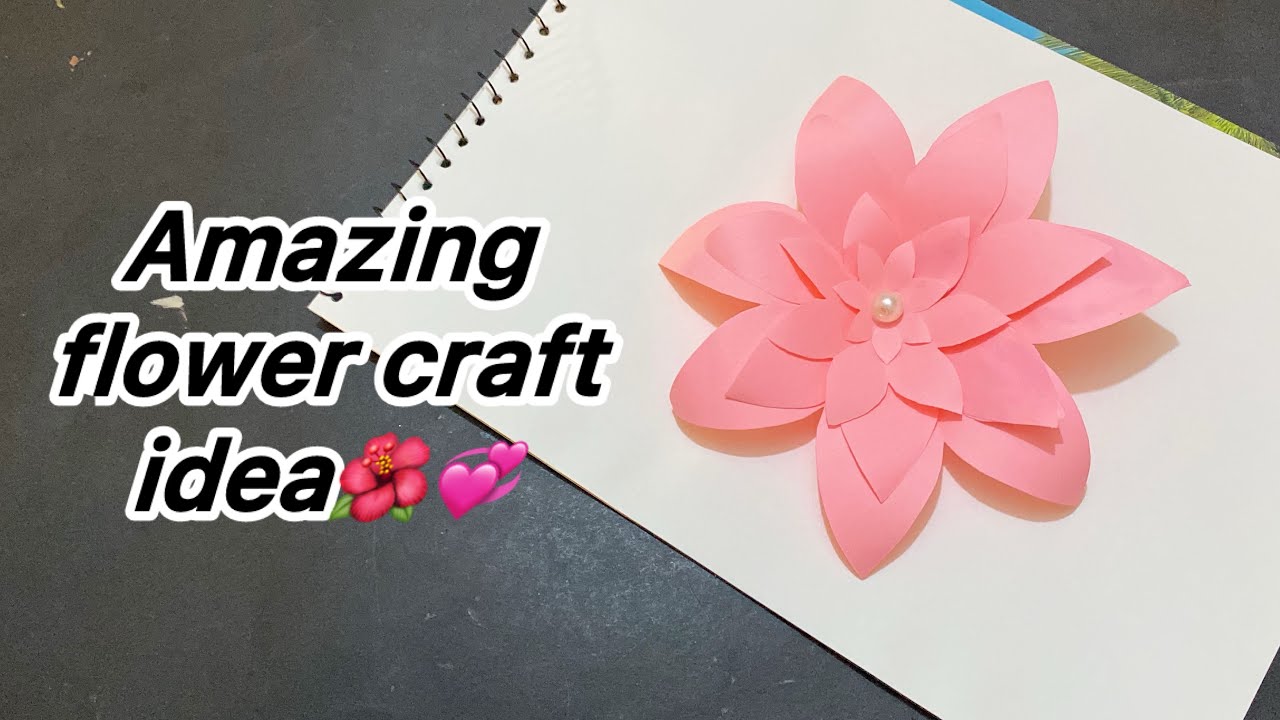 Amazing flower craft idea🌺💞#diy #artandcraft #viralvideo #craft #art with zaryal#inshot #flowercraft