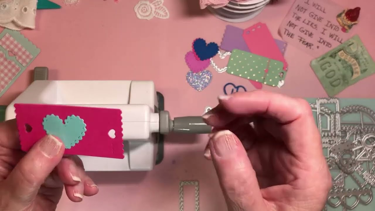 #diecutwithmemondays   #heartsallyear   Heart Themed Tickets