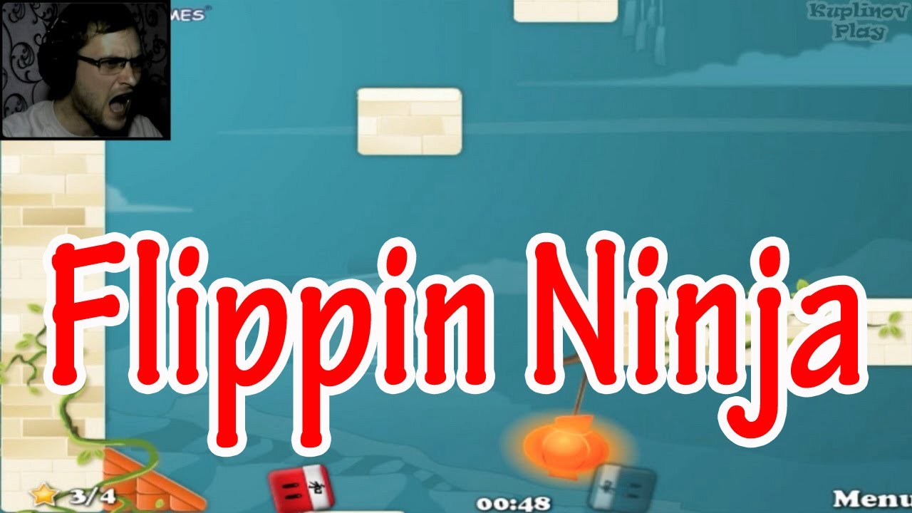 Flippin Ninja Прохождение ► Квадратный колобок ► ВЫНОС МОЗГА
