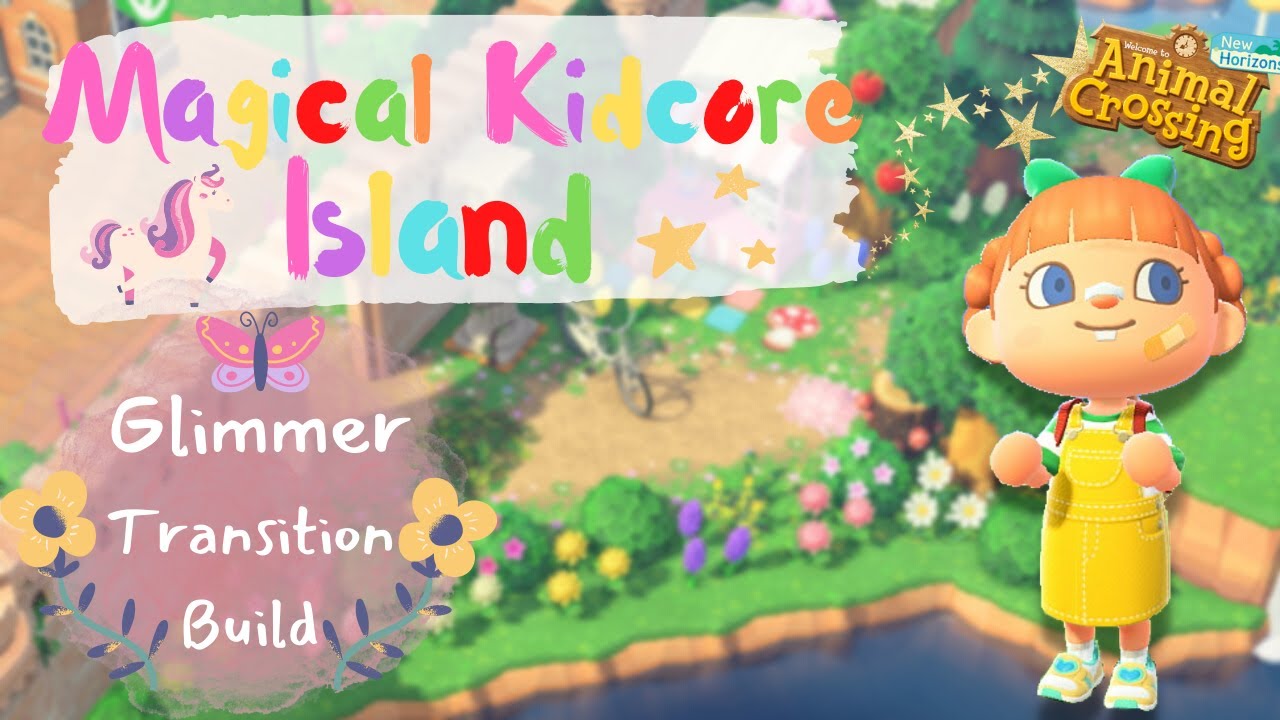 KIDCORE TRANSITION BUILD | FAIRYCORE KIDCORE SPEED BUILD | RESIDENT SERVICE ACNH SPEED BUILD