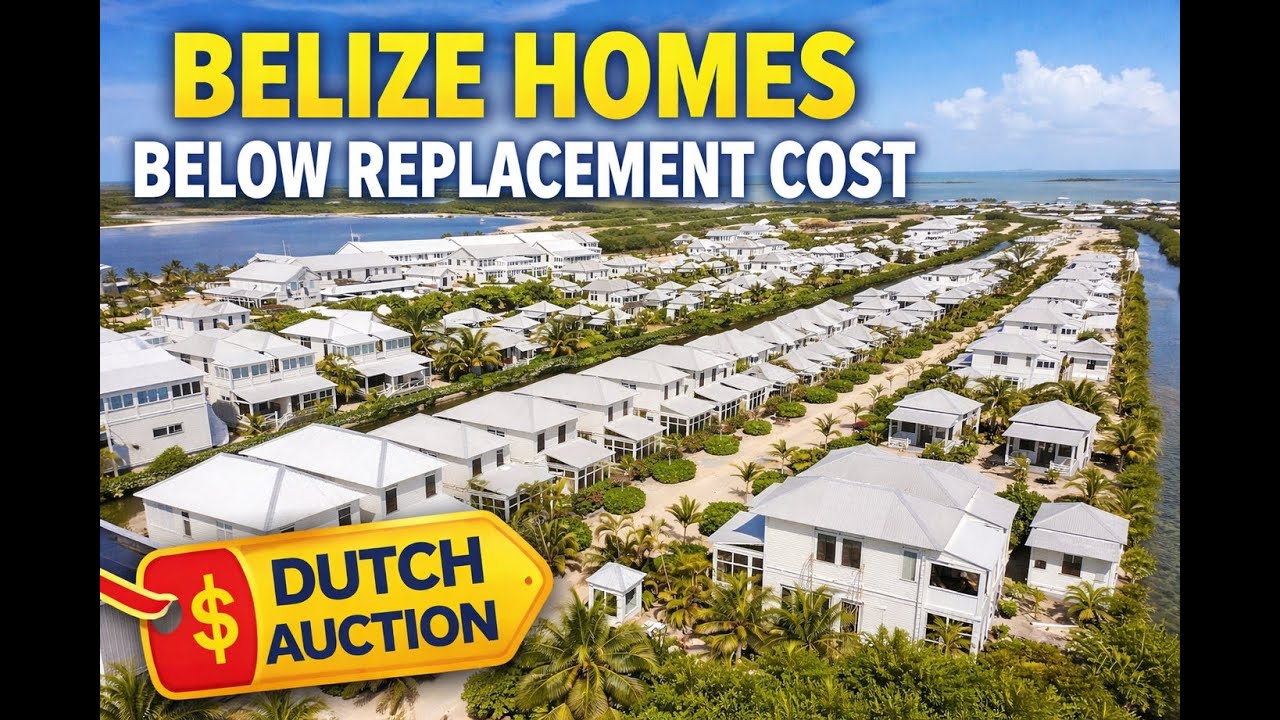 Belize Real Estate Below Replacement Cost | Dutch Auction at Mahogany Bay