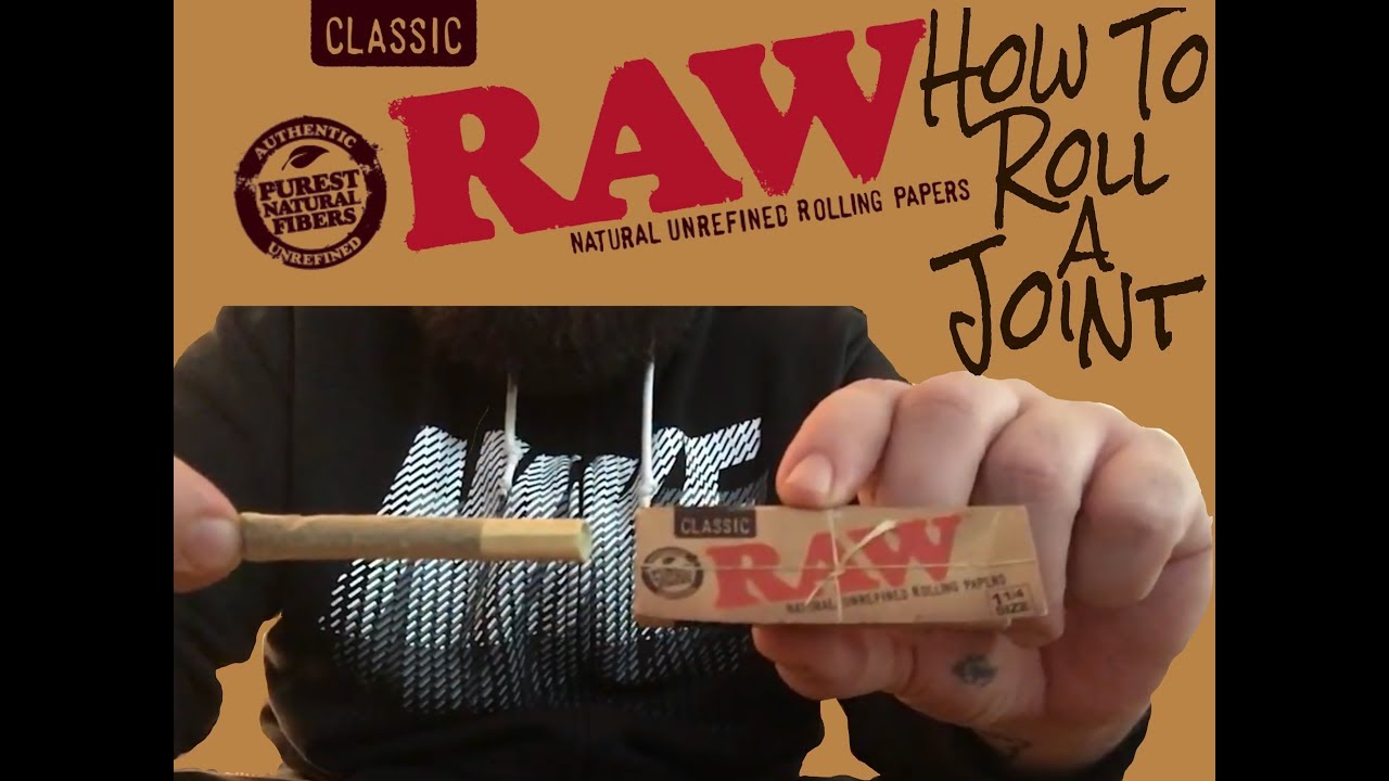 How to roll a PROPER Joint... RAW PAPER.. QUICK AND EASY!!!