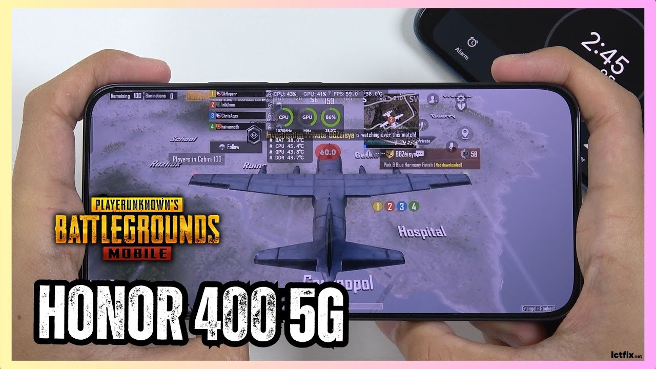 Honor 400 PUBG Mobile Gaming test | Snapdragon 7 Gen 3, 120Hz Display