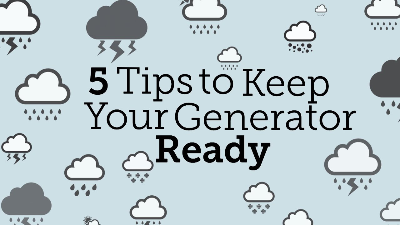 5 Tips to Keep Your Portable  Generator Ready | Consumer Reports