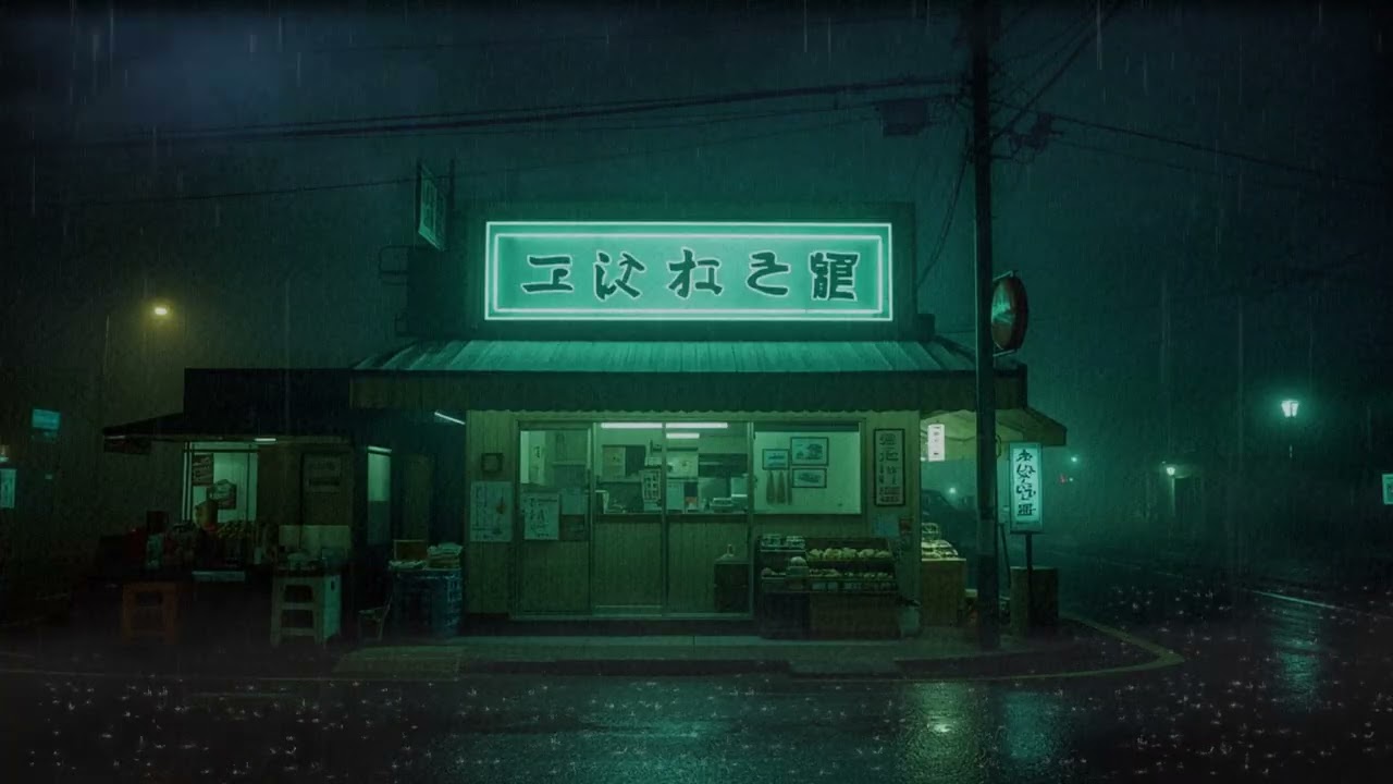 90’s Rainy Lofi 🌧️ Retro Japanese Nights for Study & Focus 🎧 Lofi Rain Playlist