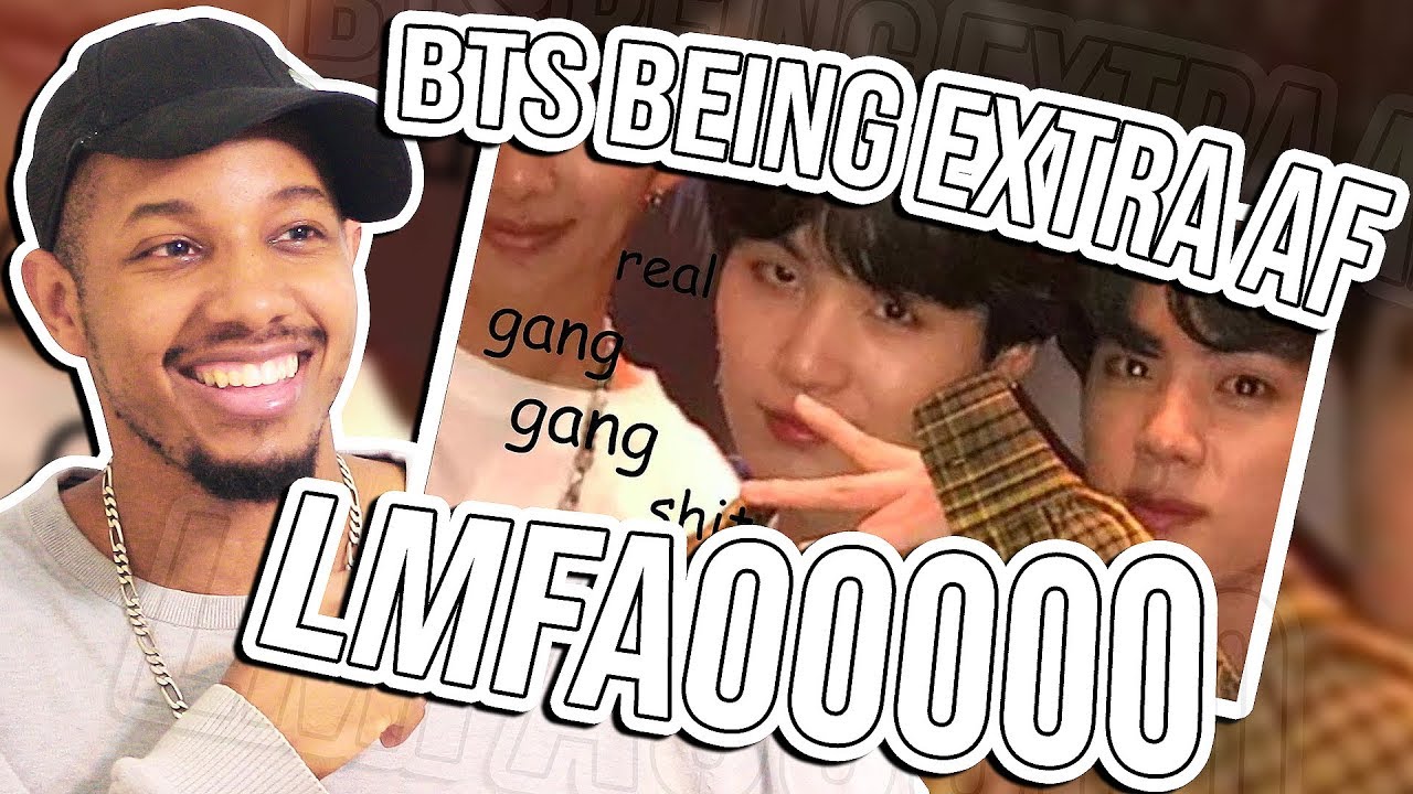BTS BEING EXTRA AF IN AMERICA REACTION