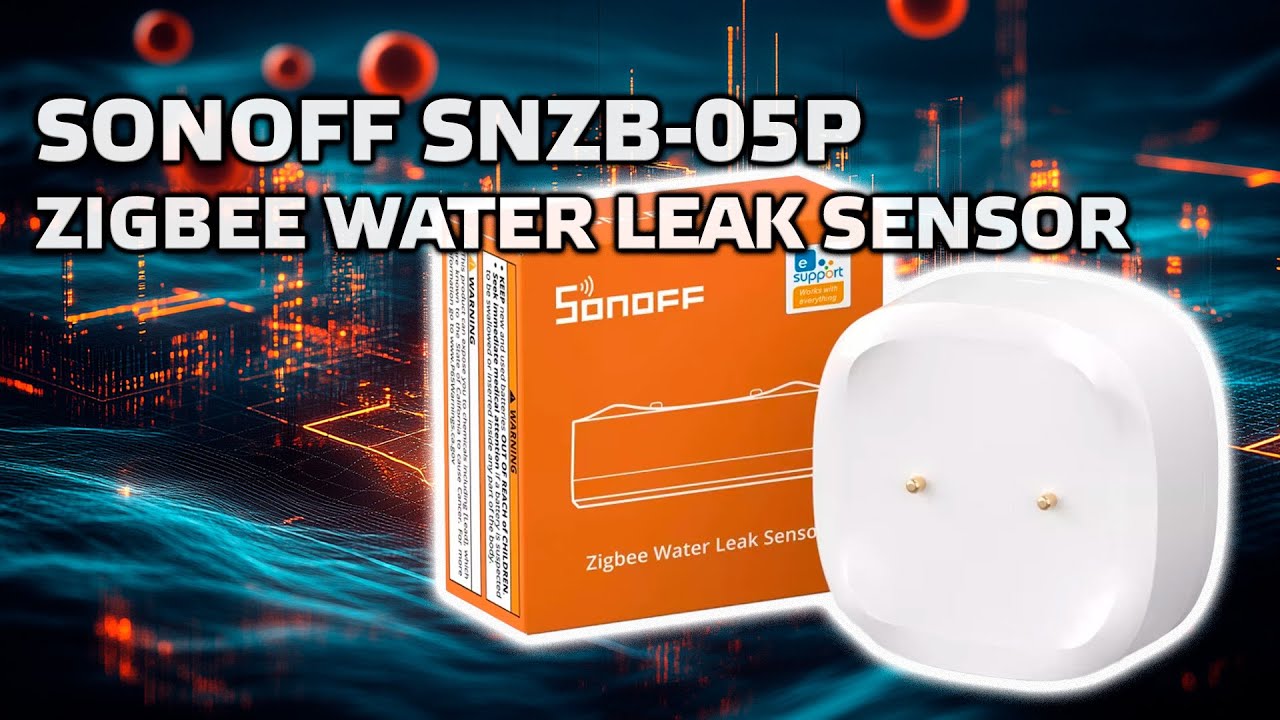 Sonoff SNZB-05P - zigbee датчик протечки, с кабелем детекции воды WLDC200