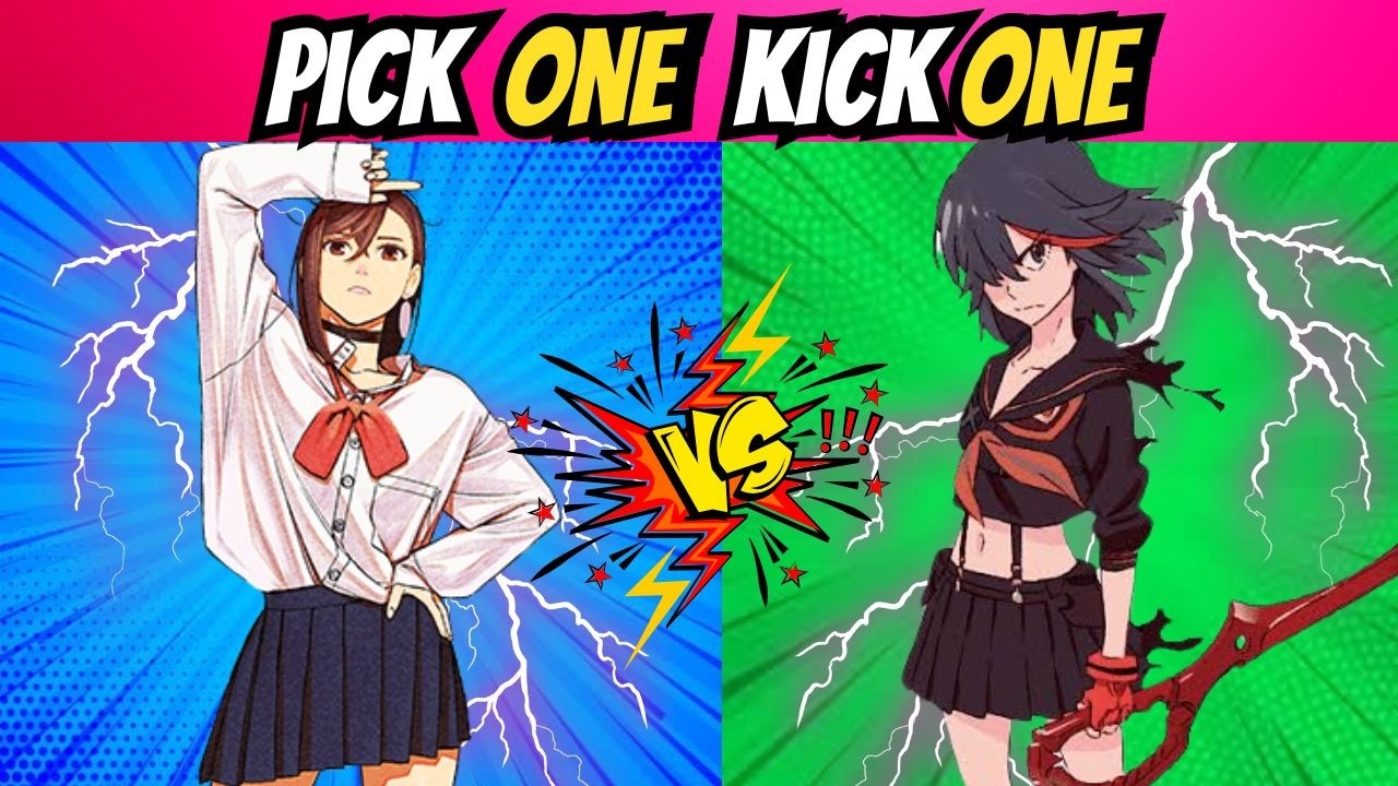 PICK ONE KICK ONE ✅❌ | Save One Anime Character and Kick The Other #animequiz