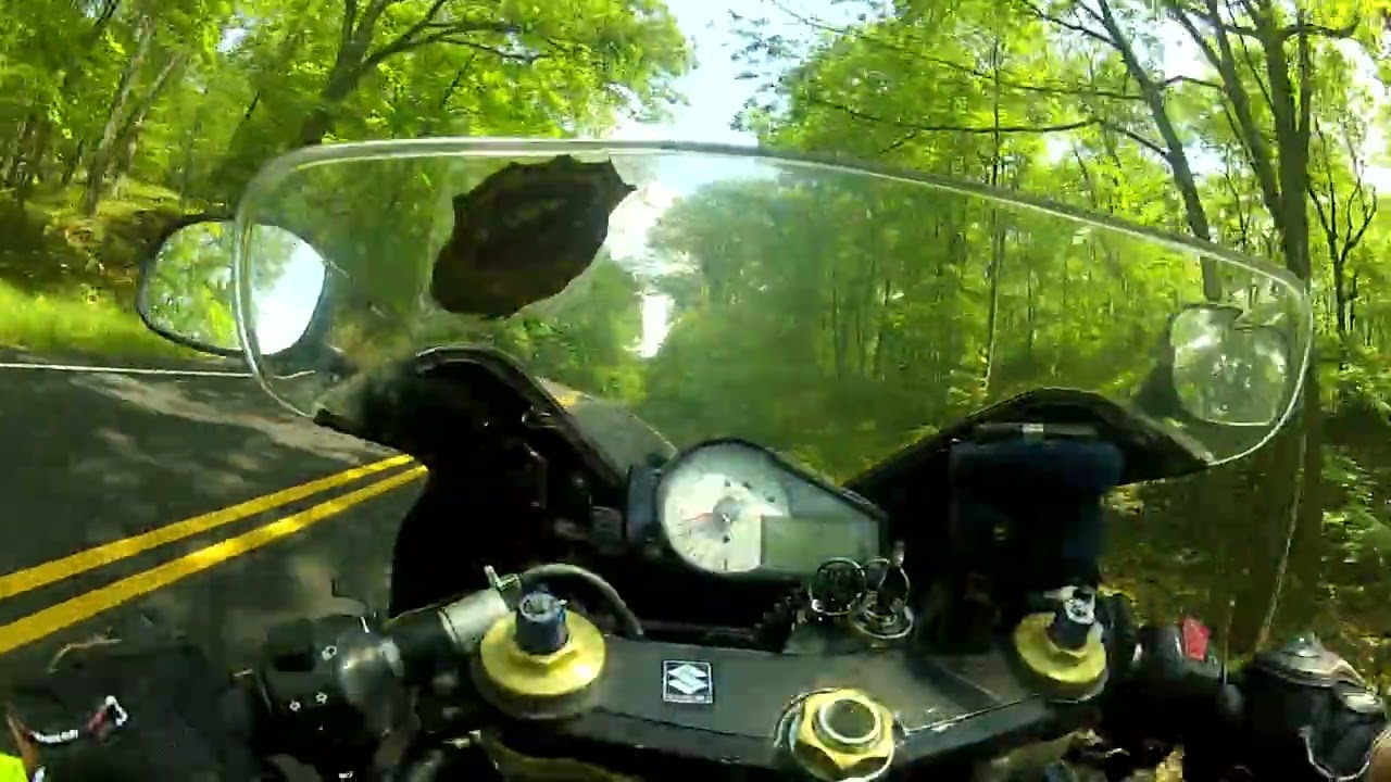 Riding Motorcyle Into The Mountains Of NY #gsxr #sportbike #motorcycle