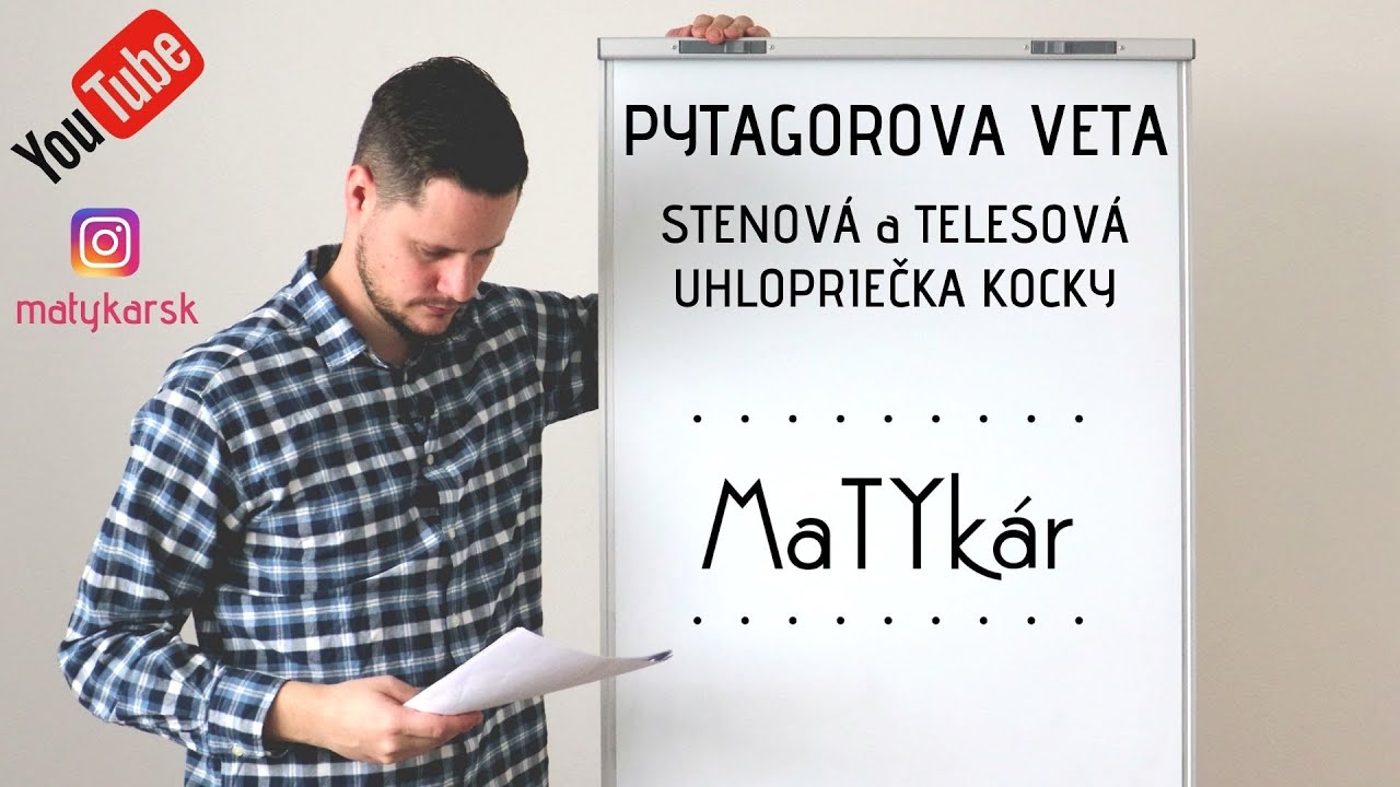 PYTAGOROVA VETA - STENOVÁ a TELESOVÁ UHLOPRIEČKA KOCKY