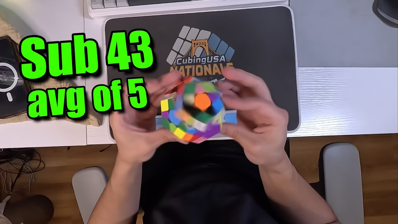 Sub 43 Ao5 on Megaminx [POV]