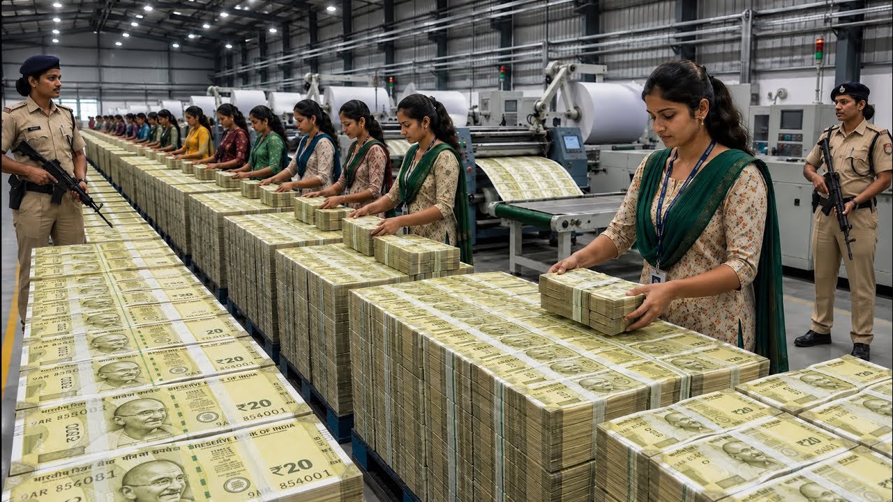 How India Prints Billions of New ₹20 Notes (RBI Secret) | Inside India's Money Factory!