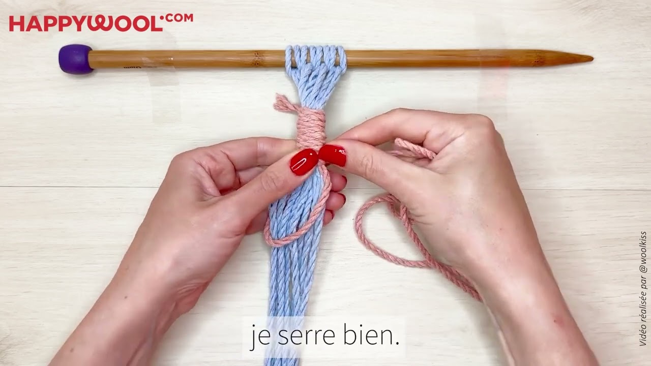 La surliure : Techniques macramé