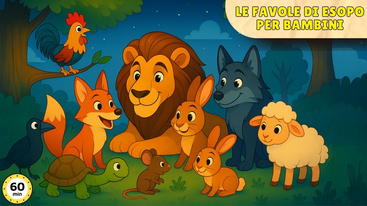 Le Favole di Esopo per Bambini: Un'Ora di Storie Educative con Animali e Morali Senza Tempo