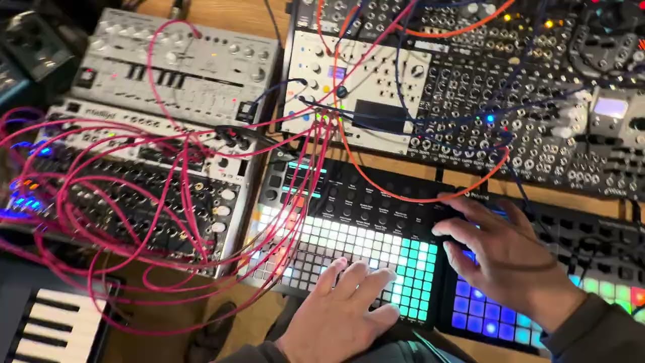 Polyend and Modular Kind of Techno jam @153 BPM