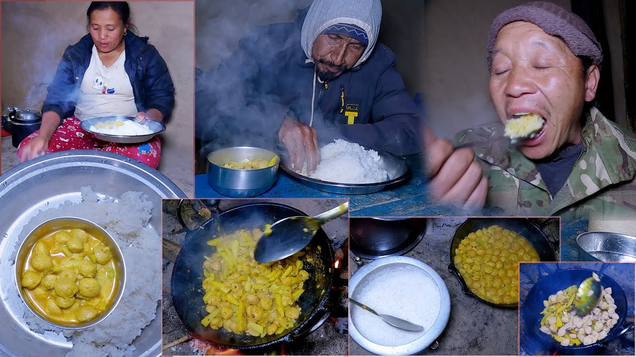 Shyal kaka  dinner with fox uncle  स्याल काका in the village || Bhumi kitchen and cooking ||