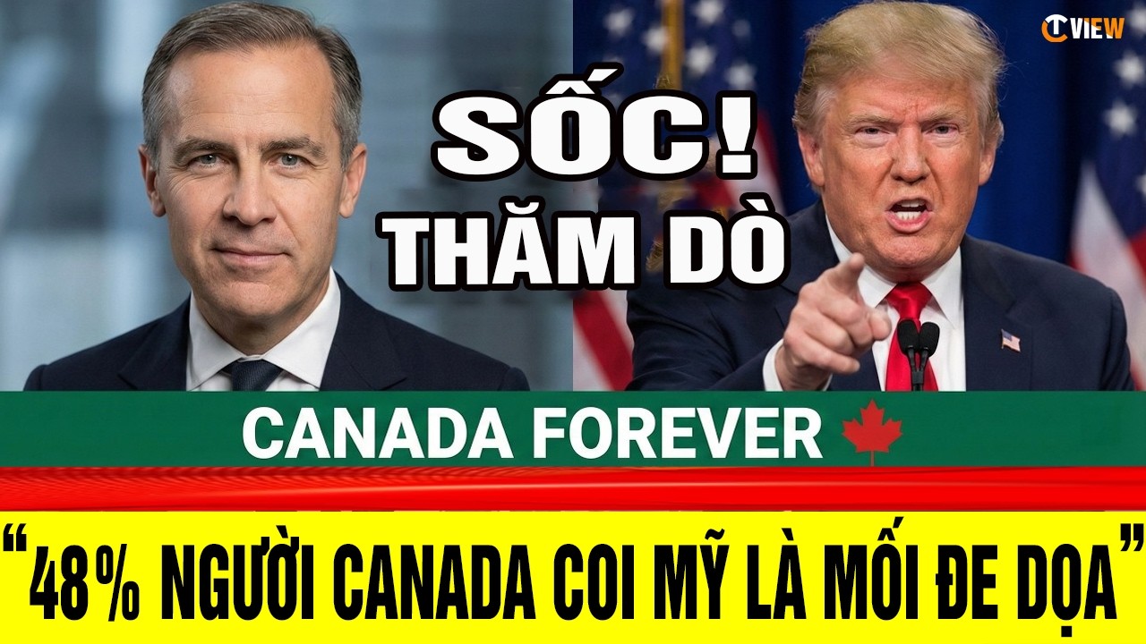 Carney vạch trần cuộc thăm dò dư luận gây chấn động Washington 48% người Canada coi Mỹ là mối đe dọa