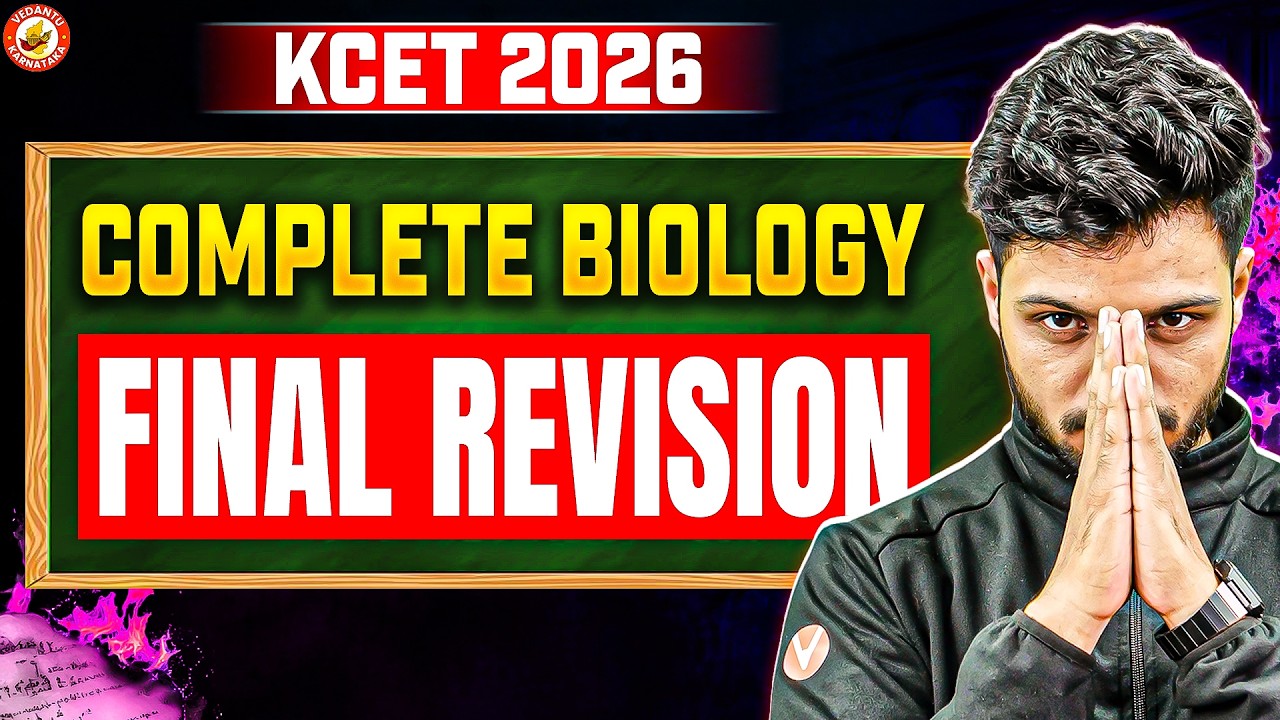 KCET 2026 Biology Final Revision 🔥 | Full Syllabus 🚀 | Rank Booster | Basavaraj Sir