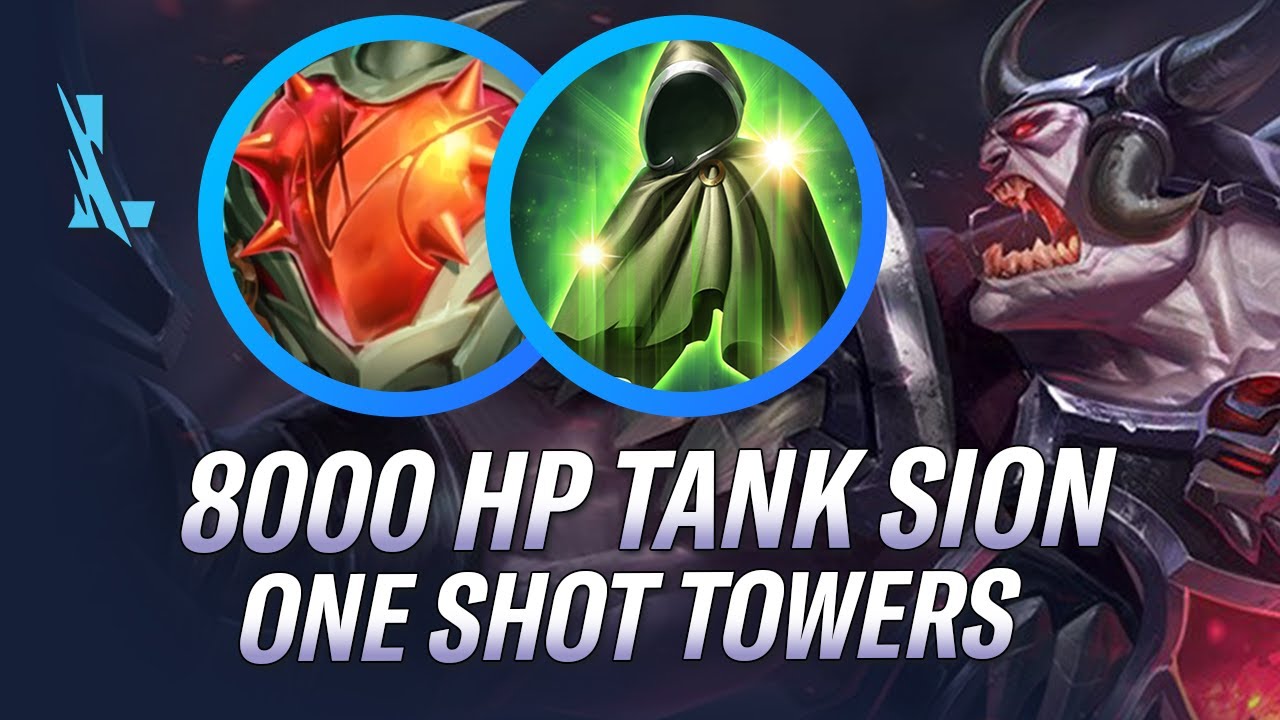 8000 HP TANK SION ONE SHOTS TOWERS?! SUPER TANK WILD RIFT GAMEPLAY  | RiftGuides | WildRift