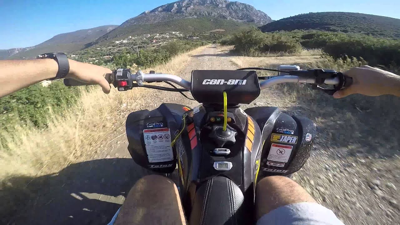 Can-Am DS 450 Riding Top Speed On Board Gopro 4