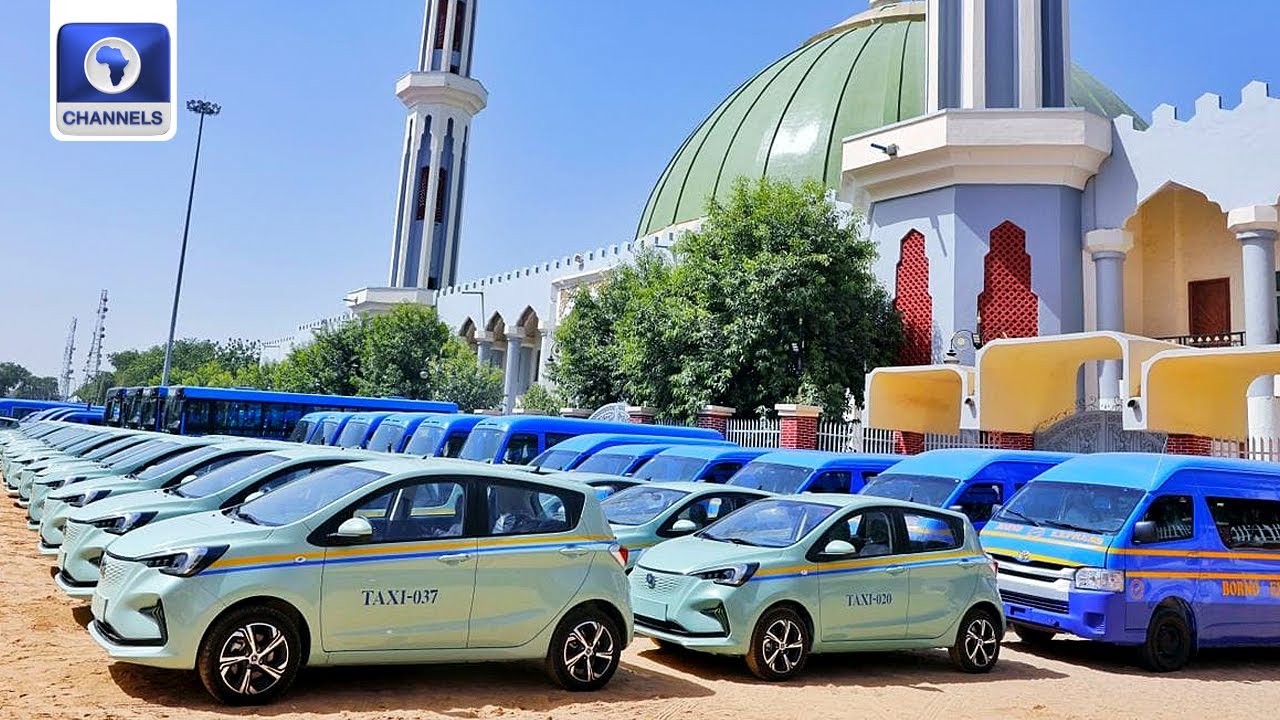 Tinubu Launches 107 Electric Taxis, Buses In Borno