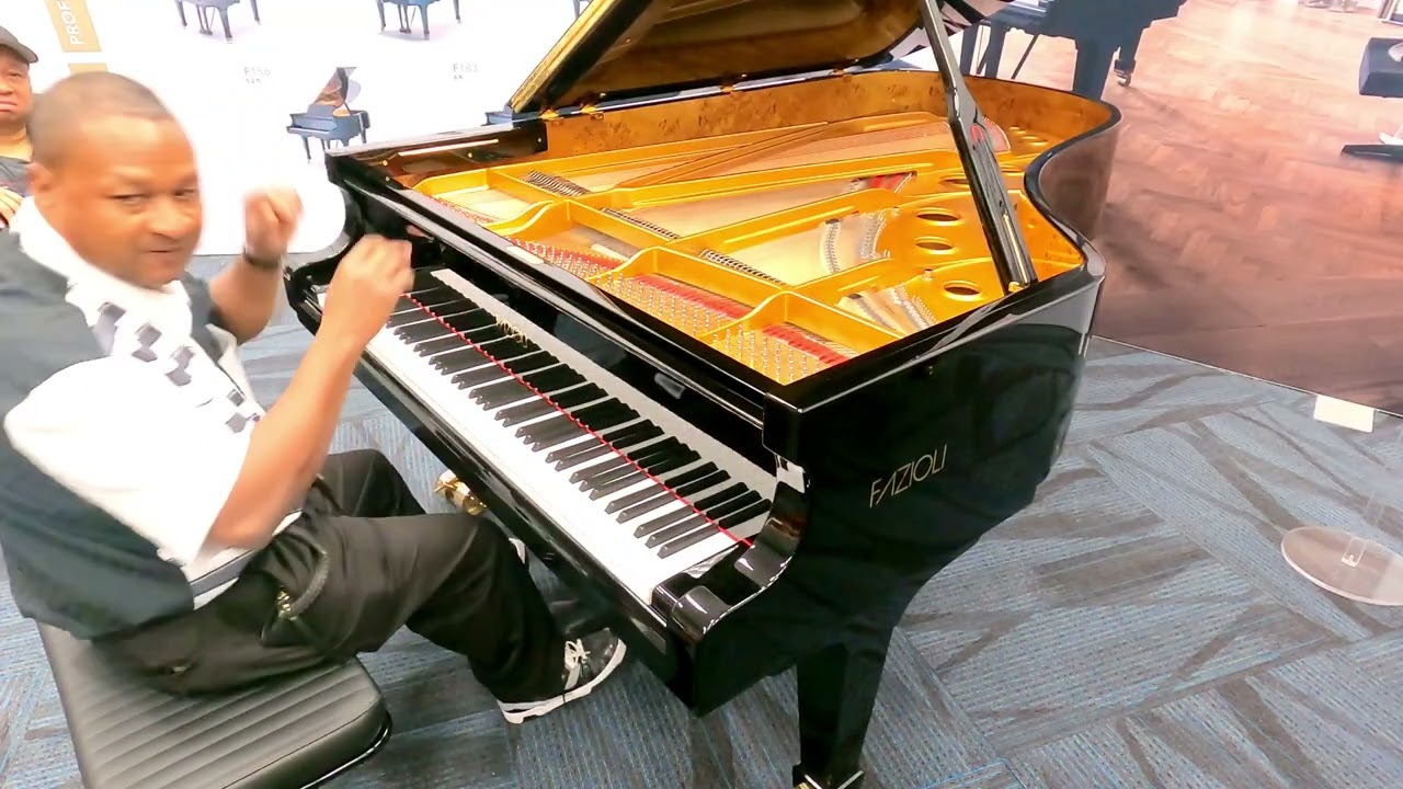Kris Nicholson Test Drives the New Fazioli 7ft Semi Concert Grand at NAMM 2026