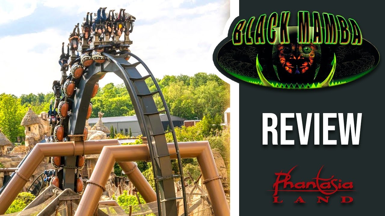 Обзор Black Mamba — африканский гигант Германии | Перевёрнутые горки B&M | Phantasialand