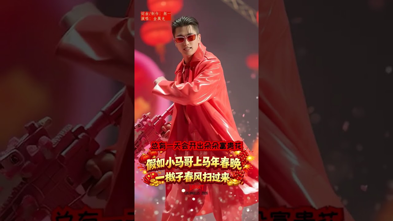假如小马哥上马年春晚：《一梭子的春风扫过来》| #英雄本色 #小马哥 #周润发 #吴宇森 #港片经典 #春晚 #马年春晚 #央视春晚 #贺岁歌曲 #拜年神曲