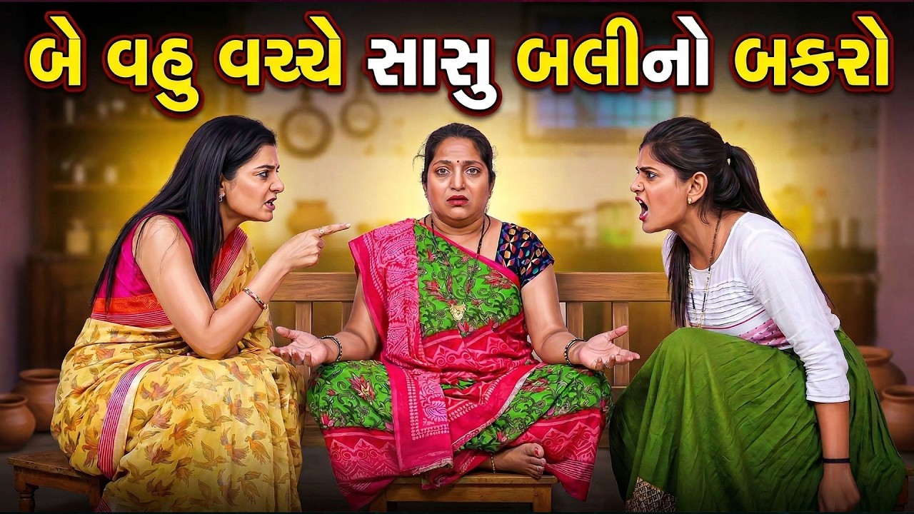 બે વહુ વચ્ચે સાસુ બલીનો બકરો || Full Movie || Natak || PM Gujarati Film