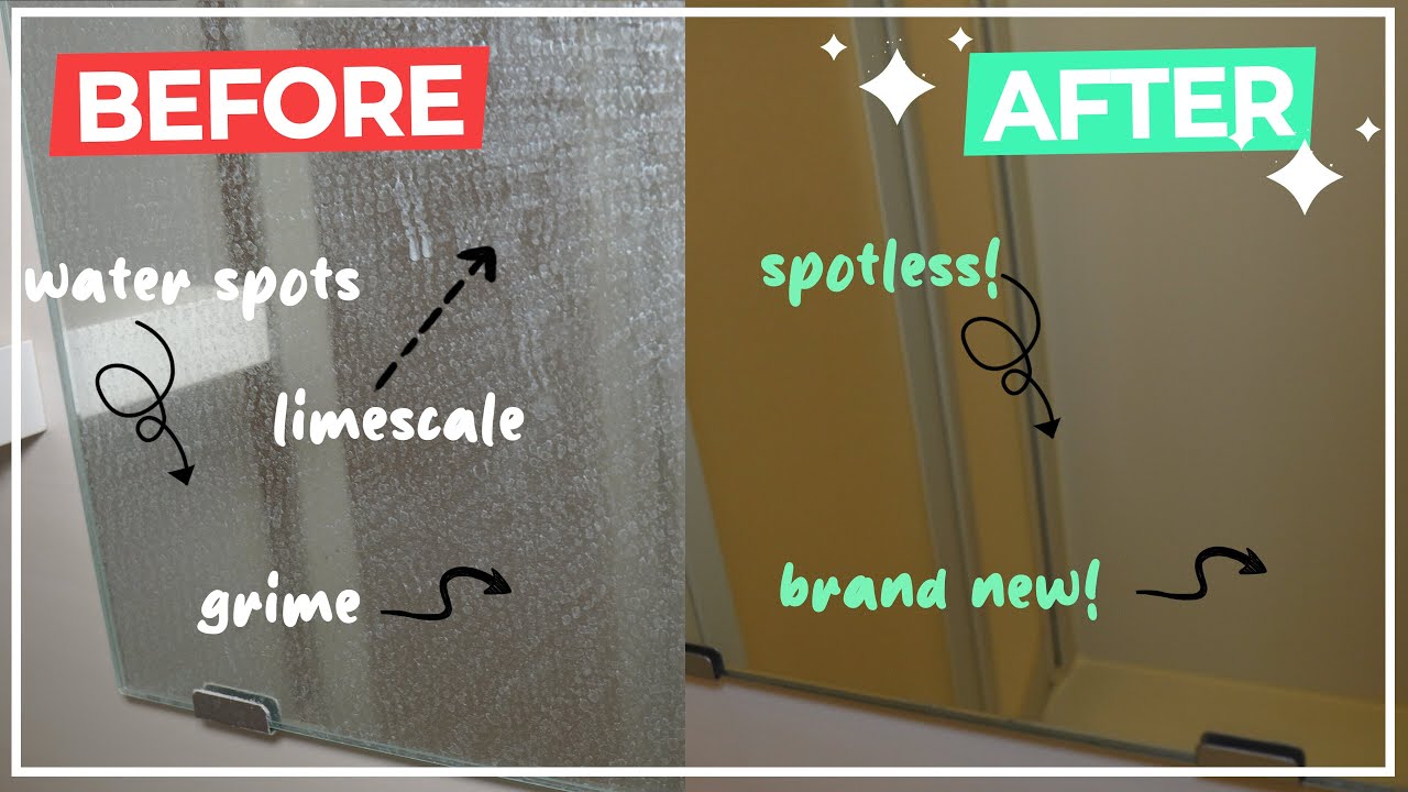 How to remove LIMESCALE from bathroom mirror - unusable to brand new!