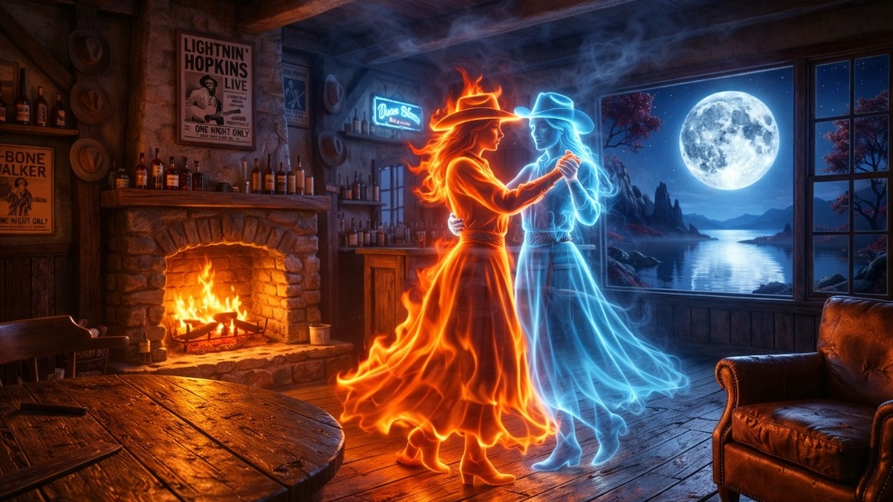 Texas Blues — Moonlit Slow Dance in a Smoky Bar for Late Night Soul 🎸