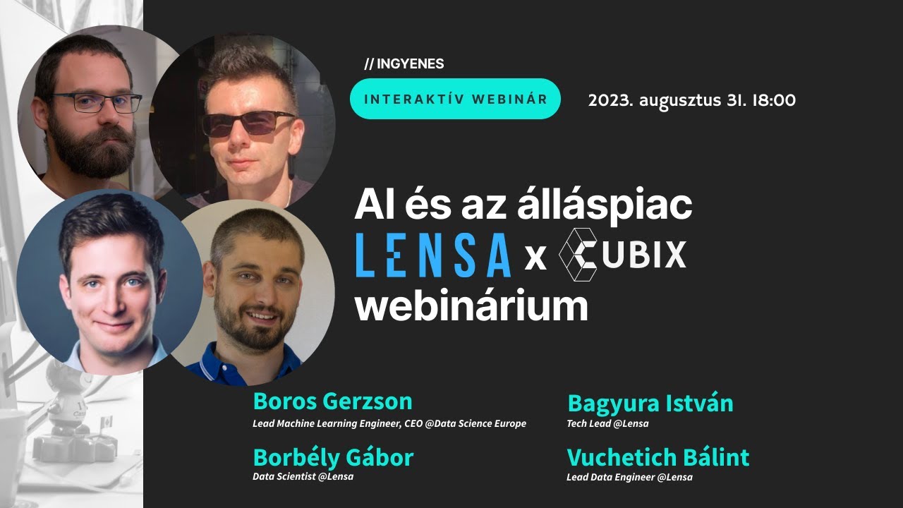 Data science az álláskeresésben - Machine Learning a Lensa Inc-nél