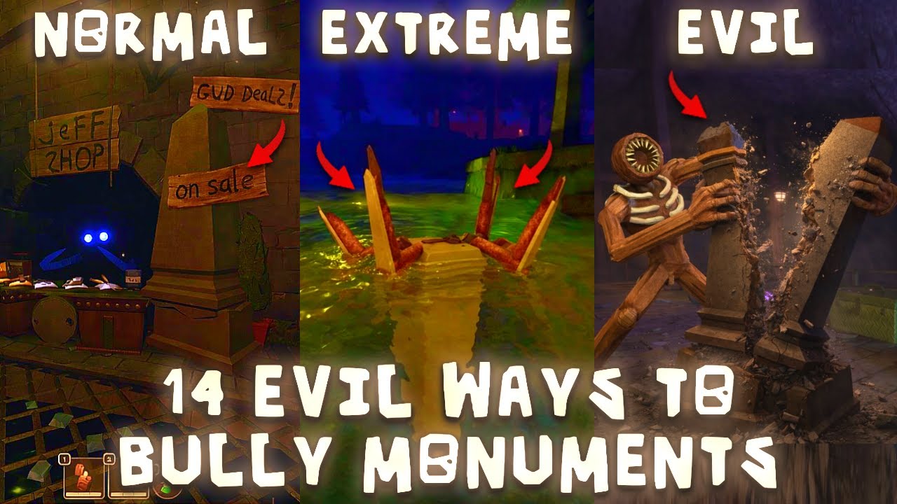 14 Evil Ways To BULLY MONUMENTS in DOORS | Most Extreme Ways To Bully Monuments in Doors #doors