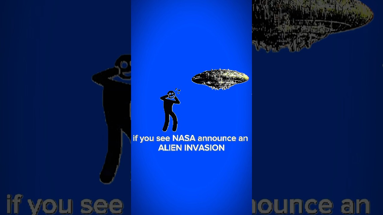 If NASA announces an alien invasion, would you survive? || #ufo #analoghorror #vhs #creepypasta #usa