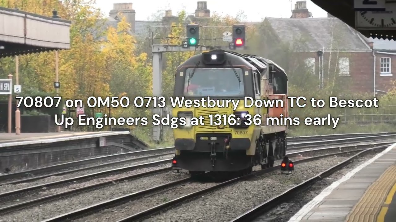 Trains at Leamington Spa 14th October 2025