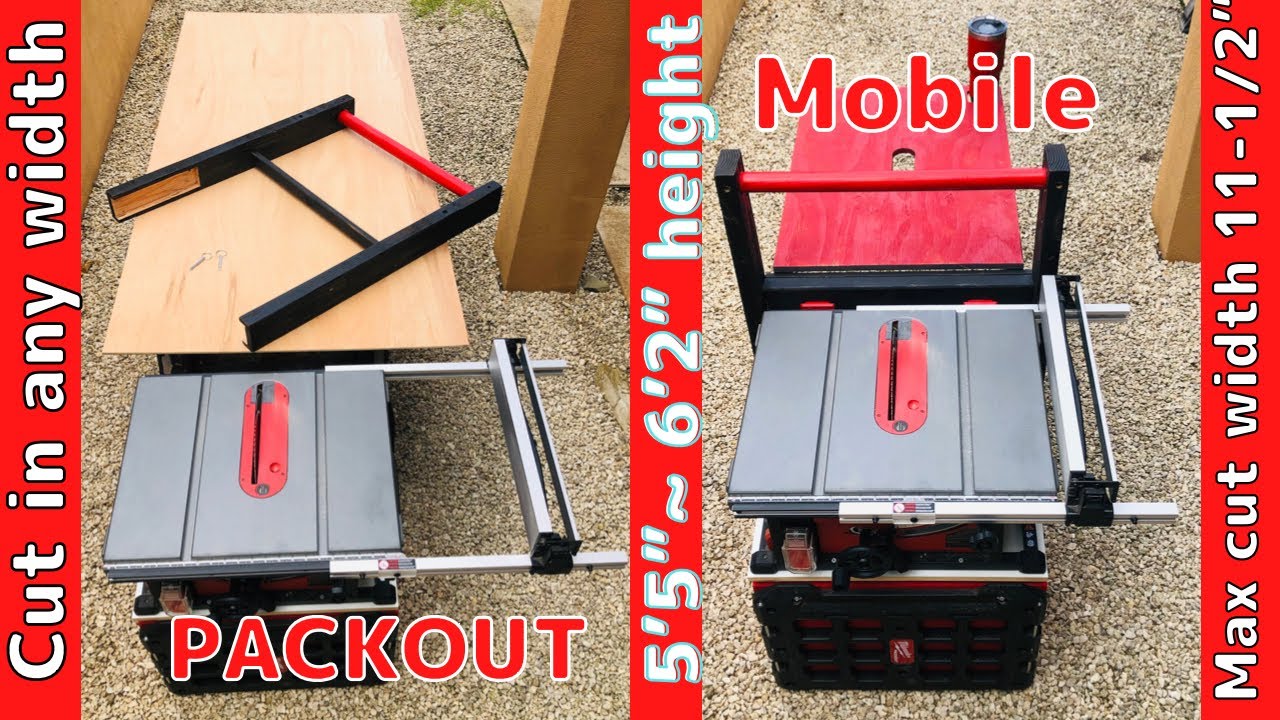 SETUP / Milwaukee TABLE SAW on PACKOUT ROLLING TOOLBOX / Woodworking